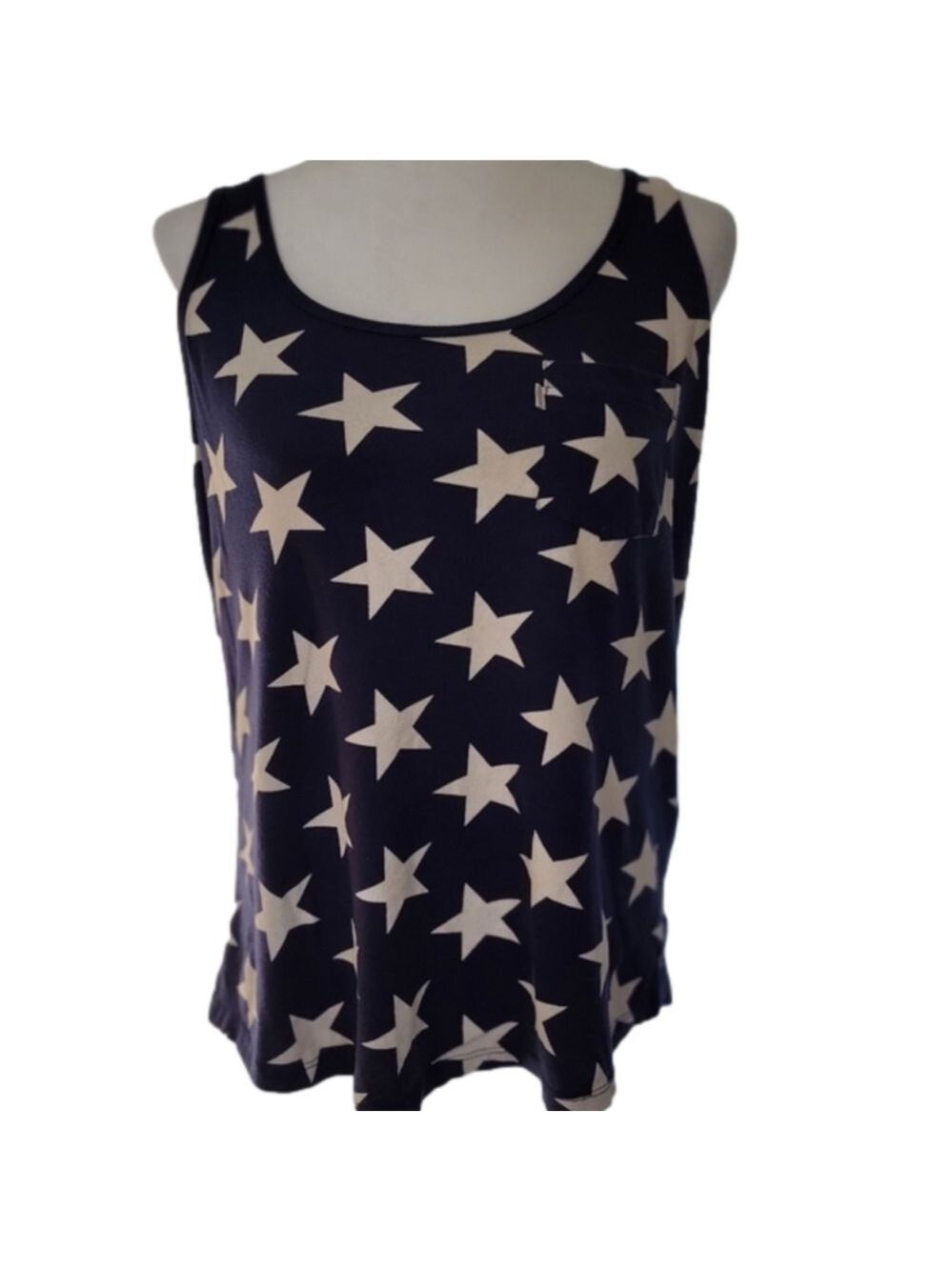 Levis Star Tank Top with Pocket Size Medium EUC